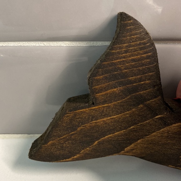 Handcrafted and Stained Whale - Picture 3 of 3